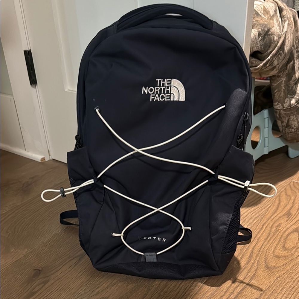 The North Face Blue and White Jester  Backpack